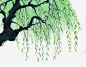 柳树水墨水彩装饰插画柳树 页面网页 平面电商 创意素材
