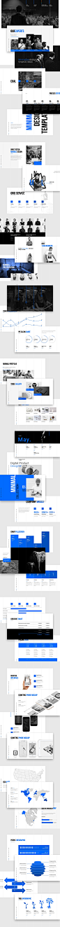 Grids-Minimal Powerpoint Template - Presentations - 2