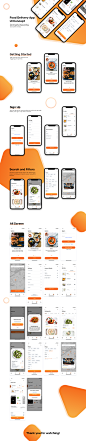 UI/Ux Design for Food Ordering & Delivery App : Designed to order food in a couple of clicks. 
