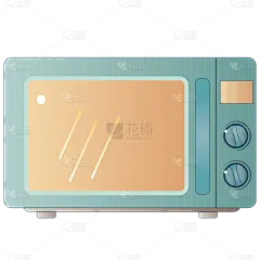 扁平风家用电器套系-SVG-微波炉