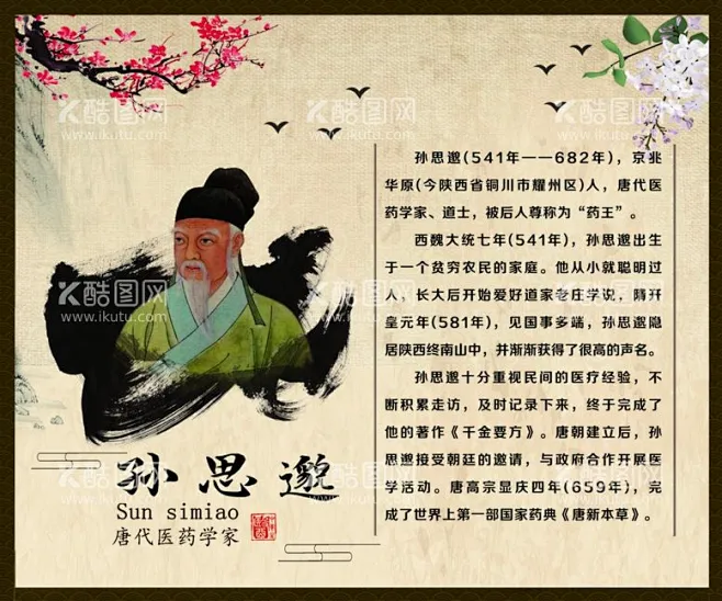 孙思邈 - 源文件下载【酷图网】孙思邈,中医文化,药王孙思邈,中医,孙思邈简介,-花瓣网