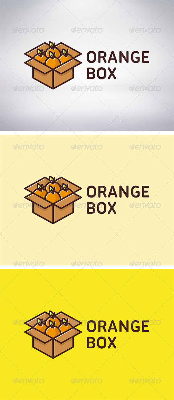 橙色框标志——食品标志模板Orange ...