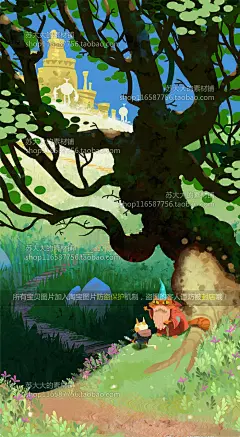 290张欧美史诗画风CG插画插图片游戏角色场景设定参考英雄卡通-淘宝网