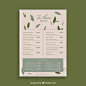 Download Tea Menu Template With Beverages List for free