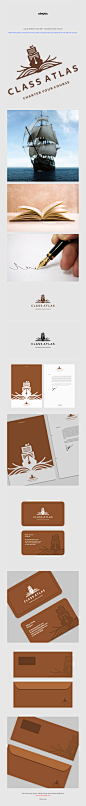 Class Atlas logo and corporate identity design by Utopia Branding Agency