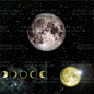 高清月亮月球星空宇宙jpg背景图片-淘宝网