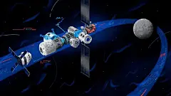 #behance精选分享# 插画师 Matt Chinworth 为 NASA 等机构绘制具有复古风格的科幻作品，他的作品中有一种复古感的科幻魅力。作者主页—Be#科幻插画# ​​​​