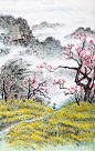 国画、山水画
