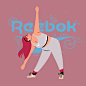 adidas Character design  fiminism fitness girls Nike puma reebok sports vector