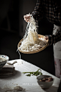 homemade rice noodles photography 笋干酸菜鸡汤米线