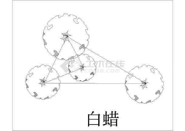 6种经典园林植物配置小品设计图纸_cad...