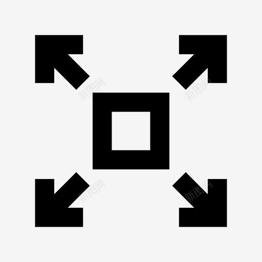 放大扩散拉起图标 icon 标识 标志 UI图标 设计图片 免费下载 页面网页 平面电商 创意素材-花瓣网