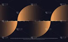 黑色溢价背景与豪华暗金几何元素。