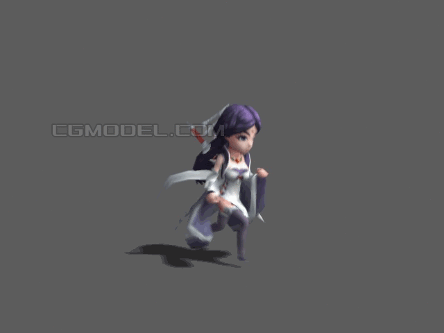 3D游戏 女 角色 动作 手游 全套 整...
