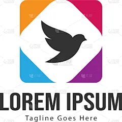 模板,品牌名称,斑鸠,边框,极简构图,商务,设计,希望,爱