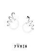 YVMIN/尤目设计师原创HighLight系列_925银镀金霓虹光环耳环-tmall.com天猫