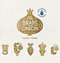 This contains an image of: The Brass Onion identity | Communication Arts