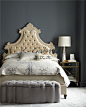 Gustav高端时尚实木可定制欧式新古典棉麻布艺拉扣双人床卧室家具-淘宝网