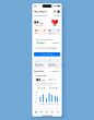 心率监测器移动应用  APP UI KIT (FIG,PSD,SKETCH)