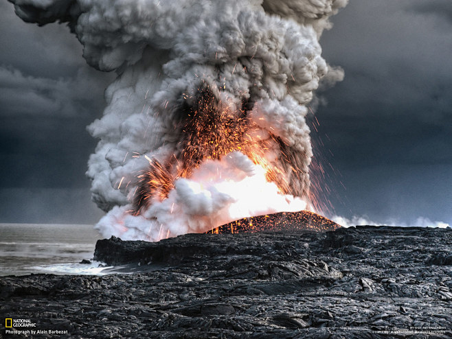夏威夷基拉韦厄火山，世界上最美的火山。