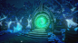 Runescape: The Light Within Quest Portal, Paul Roach : This portal was created as the starting gate to the elf home world for the quest The Light Within for Runescape. The portal stands at about 6-8 meters tall. 
The portal is also created to be viewed wi