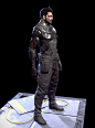 Deus Ex fan art lowpoly model, Danial Spivak : Here is my fan art over the Deus Ex character Adam Jensen. Its lowpoly model and its about 90k trianles. There are 3 textures in it - head, torso and legs. Each one is 4k. Rendered in Marmoset toolbag 3. 
 Or