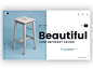 Modern Furniture website UI concept minimal userinterface webdesign ui uidesign