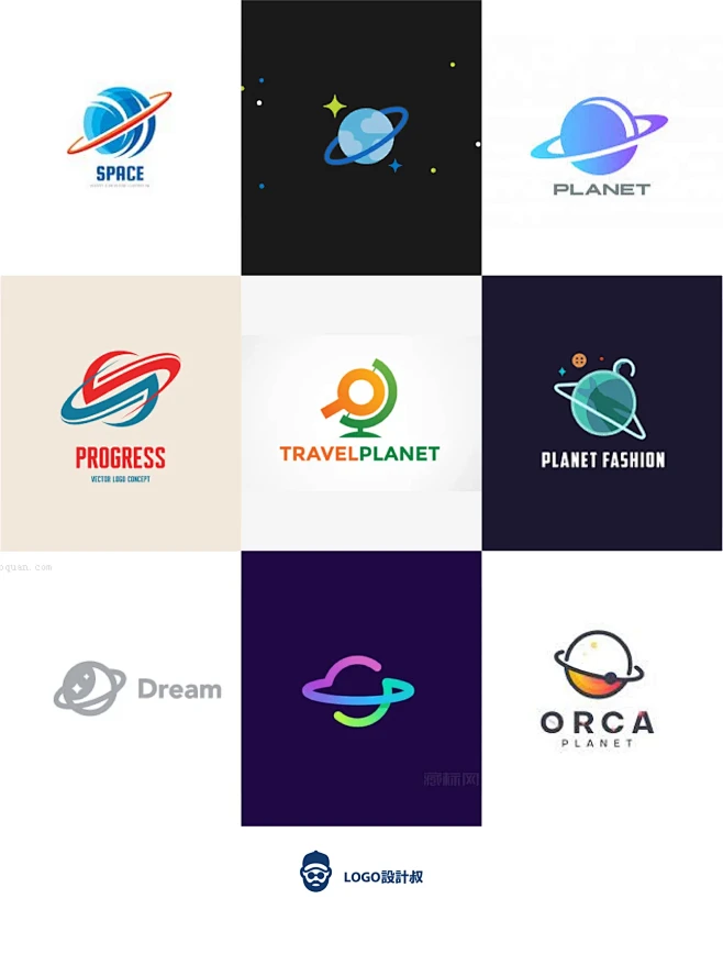 018灵感采集｜96款创意行星logo设计参考-花瓣网