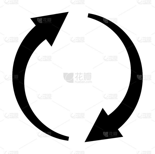 on off cycles flat vector icons