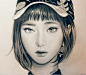 Zipcy彩色铅笔画唯美女孩肖像 [19P] - 美术插画 -手机版 - Powered by Discuz!