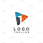 one triangle logo design template