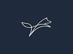 线条狐狸LOGO-字体传奇网（ZITICQ）