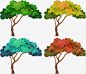 卡通树木高清素材 MG ppt 动画 卡通许愿树 可爱 扁平化 森林 植物 简约 免抠png 设计图片 免费下载