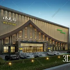 【现代门头3D模型】-3D现代门头3d模型下载-溜溜ID1642875962-免费3Dmax模型库_3d溜溜网