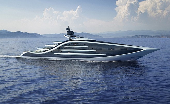 安迪·沃设计130米超级游艇Epipha...