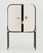 Name: BLINK Cabinet • Designer: Yabu Pushelberg • Description: "Setting the narrative for 'BLINK' are three icons: a hand, a closed eye, and an open circle (representing an open eye or mouth), all of which lend personality to each of the objects they