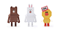 LINE FRIENDS PAPER TOY :  