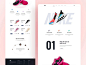 潮流ICON！球鞋产品WEB落地页界面设计灵感～#灵感的诞生##网页ui#​​​