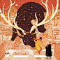 A Happy Nortons Holiday!<br/>Victo Ngai<br/>"The Sighting, The Search, The Meeting: A Romance" is a sequential holidays card commissioned by Mr. Peter Norton and his wife Ms. Gwen Hill - a whimsical story to celebrate their romance a