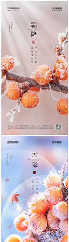 右当采集到霜降【源文件design006.com】