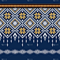 几何民族东方无缝图案泰国传统的设计背景，地毯，壁纸，服装，包装，蜡染，织物，矢量插图。刺绣风格