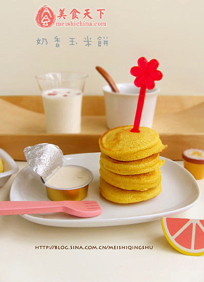 【图文】奶香玉米饼的做法

原料：玉...