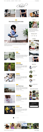 日式小清新网页风格，适合一些独特风格的网站。#设计秀# ​​​​