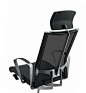 Avianet - Sedie Talin : Swivel seating with upholstered seat and mesh back. Available two heights backs versions and models with adjustable head rest. Aluminum painted 5 star base, gas lift, self-braking castors or feet. Available with T or closed arms or