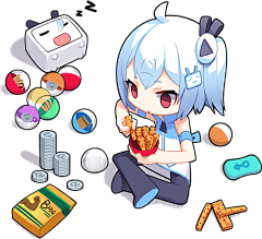 小p孩儿ing采集到直播 二次元