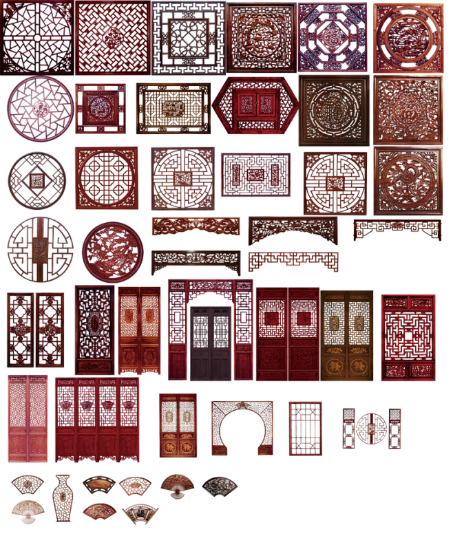 古代门窗家具合集图案元素 png元素,雕花座椅,复古风,拱形图案,古典艺术,门窗图案,免扣素材,木椅,实木座椅,艺术家具,圆形图案,中国风 ...