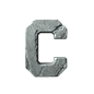   3D石头字 数字 26个英文字母 透明 PNG素材 3D碎石组合英文字母 半透明 气球 阿拉伯数字 钢铁英文字体 镂空数字PNG 油彩喷溅效果英文字 (382)
