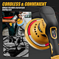 Amazon.com: LotaTools 汽车细节和抛光兼容 Dewalt 20V 电池,5500 RPM 双作用抛光机,6 档变速 : 家居装修