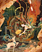 唐韵敦煌飞天壁画插画 - 小红书搜索