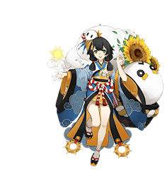 带着朝颜花的灿烂和美丽,八百比丘尼也来赶赴花火之约了